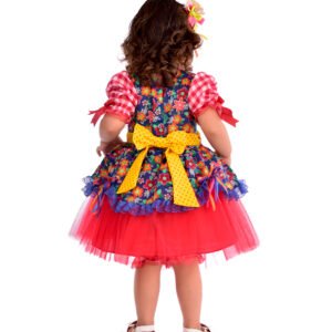 Vestido Festa Junina Infantil com Tiara – Caipira – 658