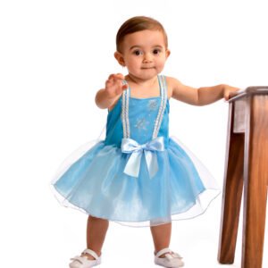 Fantasia Bambolê Infantil Princesas Mini Celeste – 12001