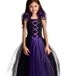 Fantasia Bambolê Infantil Halloween Bruxa com gola – 134