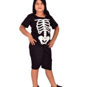 Fantasia Bambolê Infantil Halloween Esqueleto shorts – 143