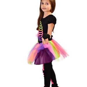 Fantasia Bambolê Infantil Halloween Caveira Flúor Leg-170L