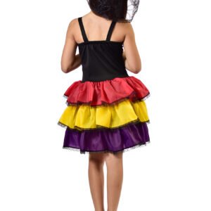 Fantasia Bambolê Infantil Halloween  Caveira Mexicana – 171