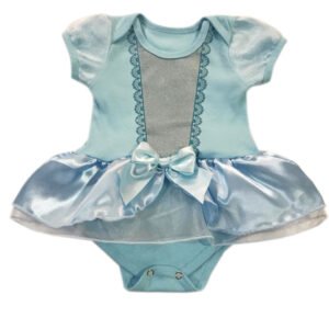 Body Bebê Carnaval – Fantasia Princesa Azul – Mesversário – 9111