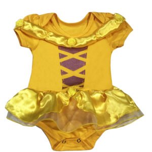 Body Bebê Carnaval – Fantasia Princesa Amarela – Mesversário – 9119