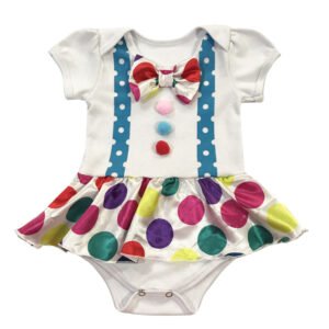 Body Bebê Carnaval – Fantasia Palhacinha- Mesversário – 9122