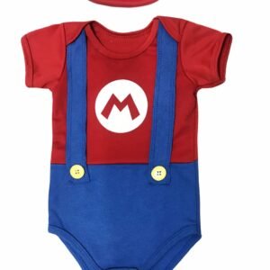 Body Bebê Carnaval – Fantasia Bros Vermelho – Mesversário 9128