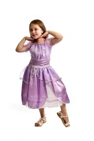 Fantasia Bambolê Infantil Carnaval Princesa Lilás - 126