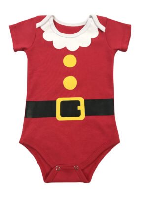 Body Bebê Carnaval - Fantasia Papai Noel - Mesversário 9103