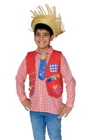Colete Festa Junina Infantil-São João-Caipira-442