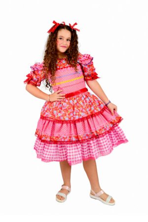 Vestido Festa Junina Infantil São João Caipira - 777